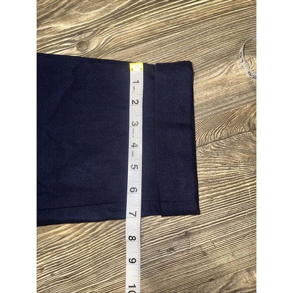 Open Edit Mens Navy Blue Pants Pleated Cuffed Cropped Size 32. NWOT. P - Picture 9 of 9